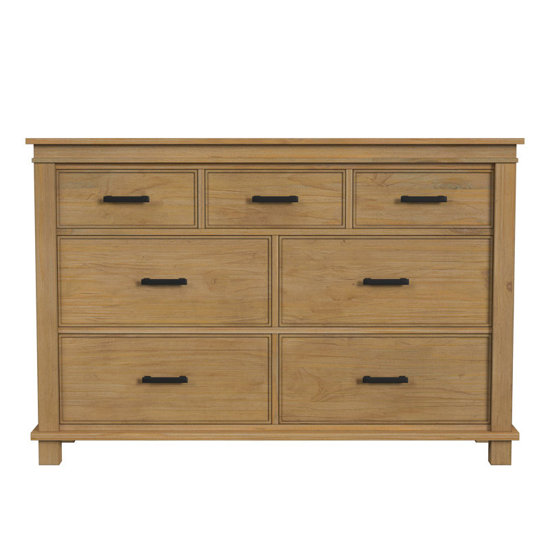 Commode 7 tiroirs Remy, Java doré