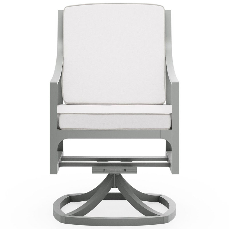 Woodard Swivel Rocking Dining Arm Chair - Thumbnail 2