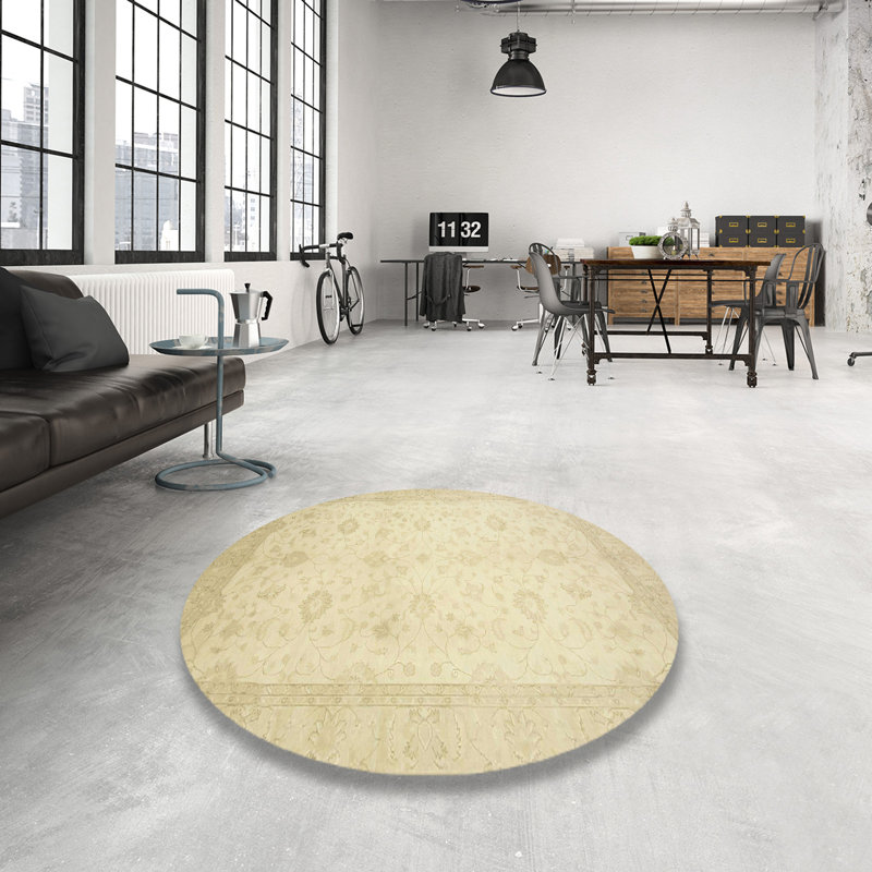 Abstract Indoor Rug, Round 5'