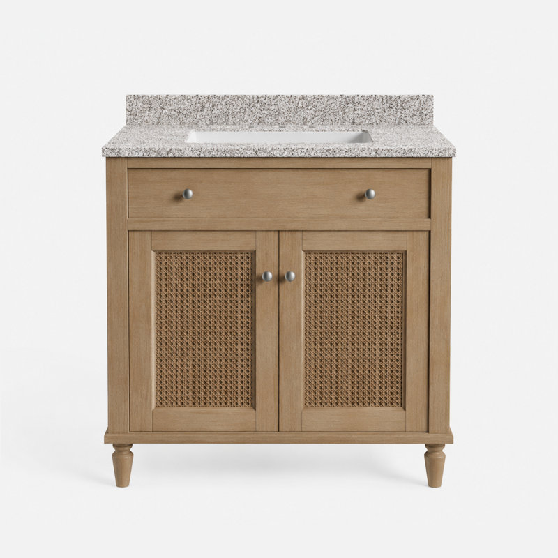Comptoir de meuble-lavabo en noyer riche 30 po x P 21 po Marly, 30, Silver Marin