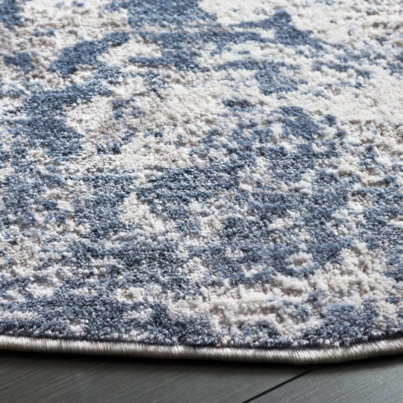 Amelia Performance Performance Abstract Rug, Round 5'3"
