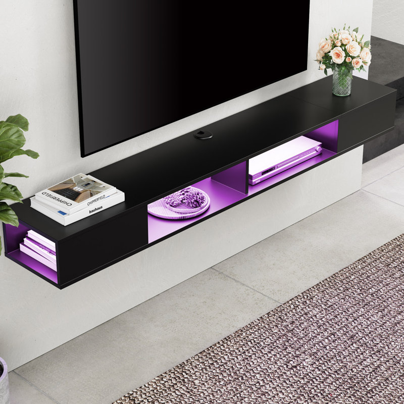 Alarins Floating Entertainment Center for TVs up to 78", 10.5, Black