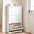Space-Saving Shoe Organizer Cabinet | 3 Flip-Open Drawers | 12–20 Pair Capacity | Adjustable & Detachable Dividers | Slim Entryway & Hallway Storage-139080348