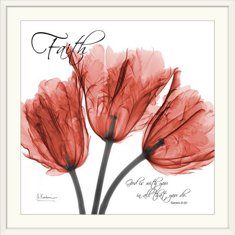 « tulips x-ray » par albert koetsier,, reproduction de photo, H 20" x l 20" x P 1", Cadre blanc