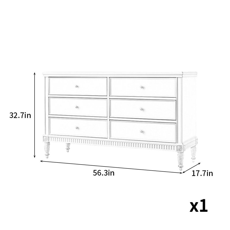 Buffet American Style rétro blanc
