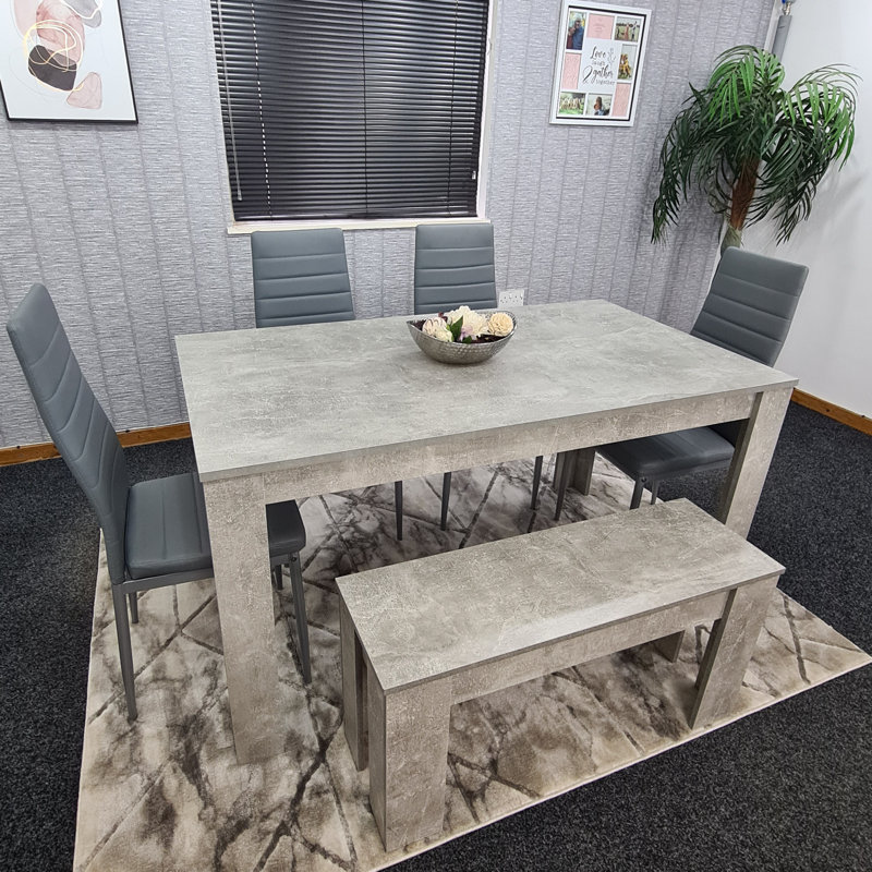 Genovevo 6 - Person Dining Set, 75cm H x 117cm W x 77cm D