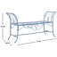 Banc de jardin en métal Geddes-54298926
