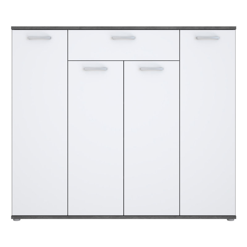 Atterson 47.1cm Sideboard, White/Grey