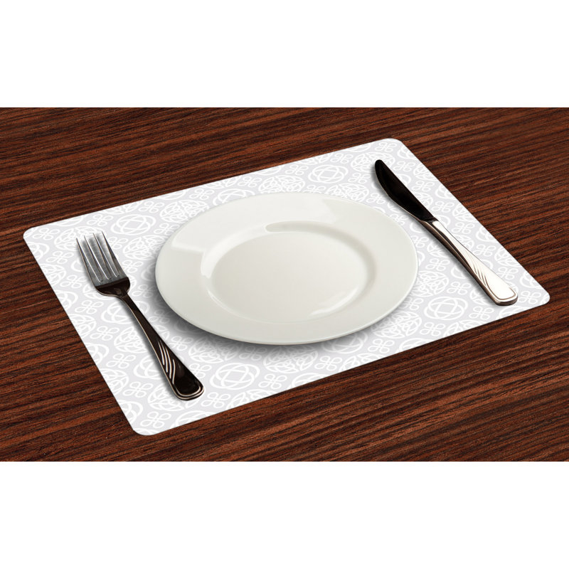 Polyester Geometric Rectangle Placemat