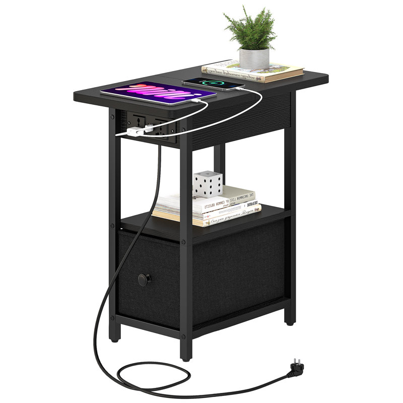 Aleine Side Table with Storage
