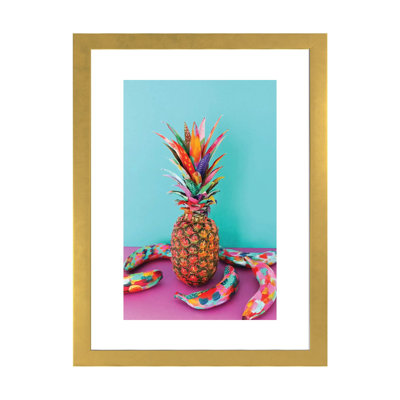 Ananas & bananes par EttaVee-impression d’art graphique