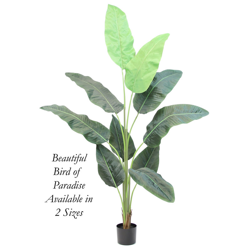 Plante à feuillage artificiel en pot, H 72 po x l 36 po x P 36 po