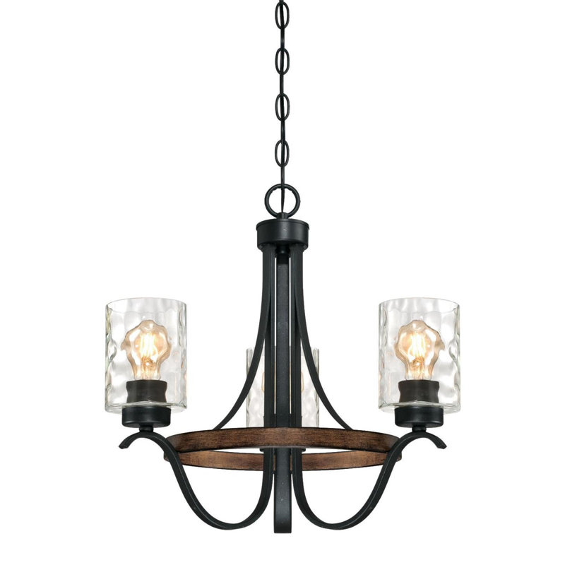 Burtondale 3 - Light Wagon Wheel Chandelier