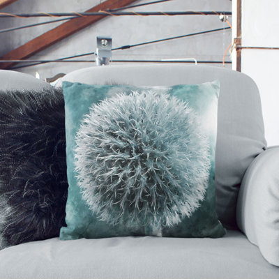 Globe Thistle Painting Cushion with Filling