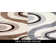 Tapis ivoire/brun foncé/brun clair en laine Driffield
