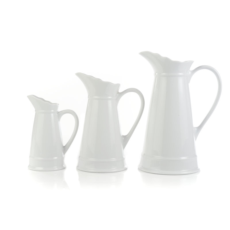 Conerly Pitcher, Top: 6'' L x Base: 4'' D x 7.75'' H