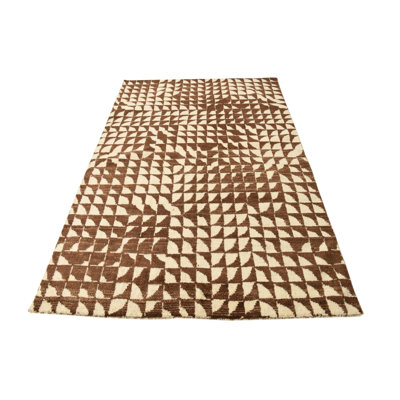 Iniguez Ivory Brown Rug