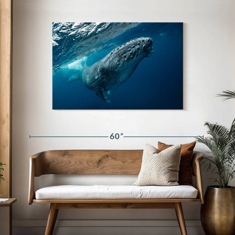 Whale Near Surface, 30" H x 45" W