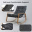 Ensemble de chaises berçantes et repose-pieds Arunas