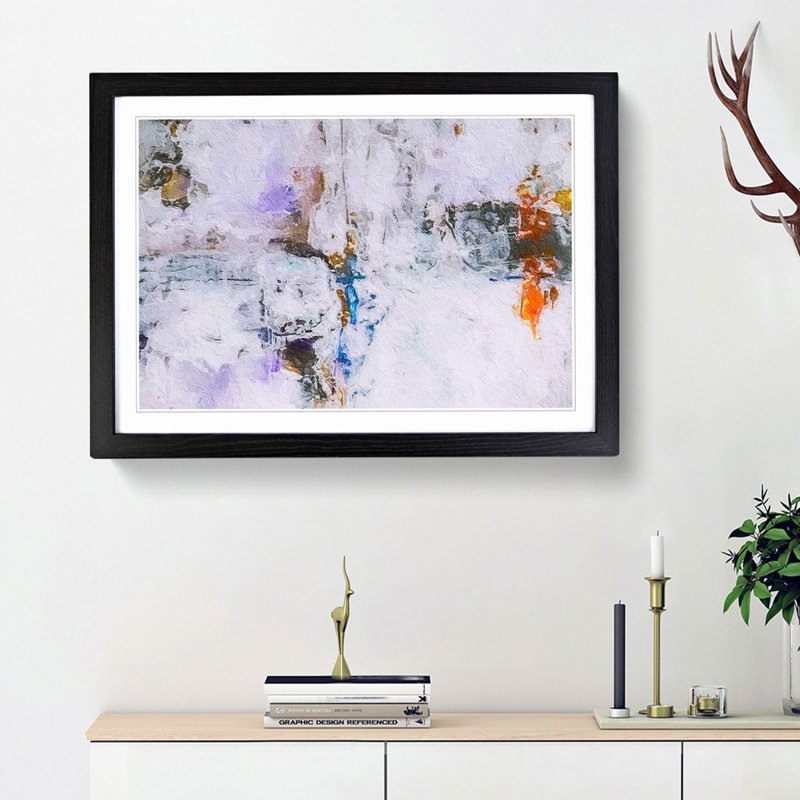 Abstract Vol.238 by S.Johnson - Framed Print, 24cm H x 33cm W x 2cm D, Black Framed