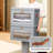 Large Fabric Storage Bins With Lids 6-Pack - Collapsible Closet Organizers With PVC Windows & Handles For Shelves, Under Bed Storage Of Clothes, Blankets, Books-2020880999