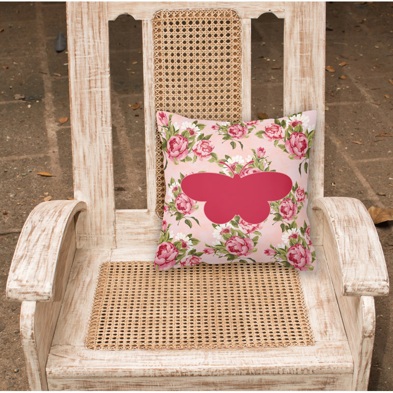  Coussin Butterfly Shabby Elegance, Rose