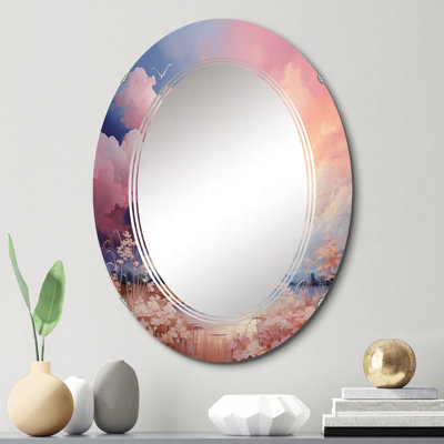 Miroir mural Claymoore - Paysages ovale