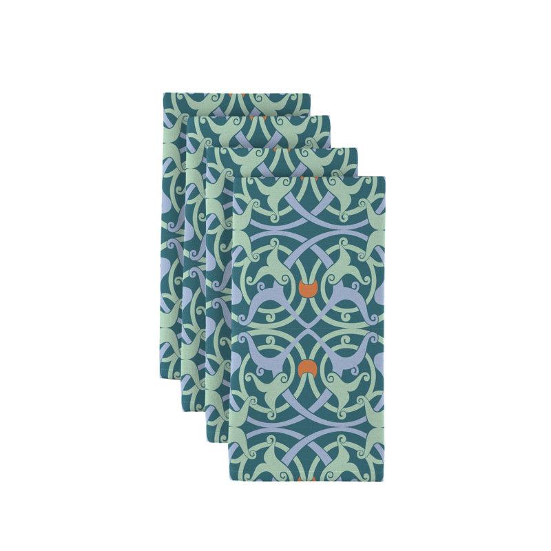 Polyester Abstract Square Napkin