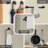 9 Pieces Bathroom Hardware Accessories Set Towel Bar Set Wall Mounted