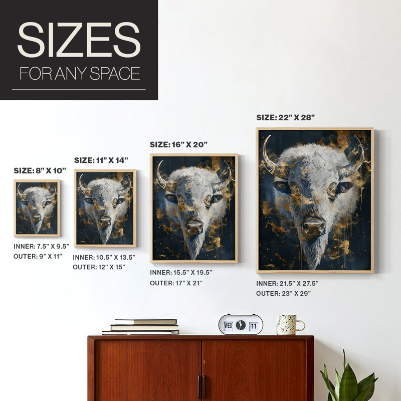 ANIMALS Series CXLV III, reproduction encadrée - bois massif, H 11 po x l 9 po