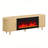 70" Oak Fluted Fireplace TV Stand With Remote & Touch Control, Adjustable Flame Colors & Temperature, Entertainment Center With Storage For 80" Tvs, Modern Media Console For Living Room-1512877225