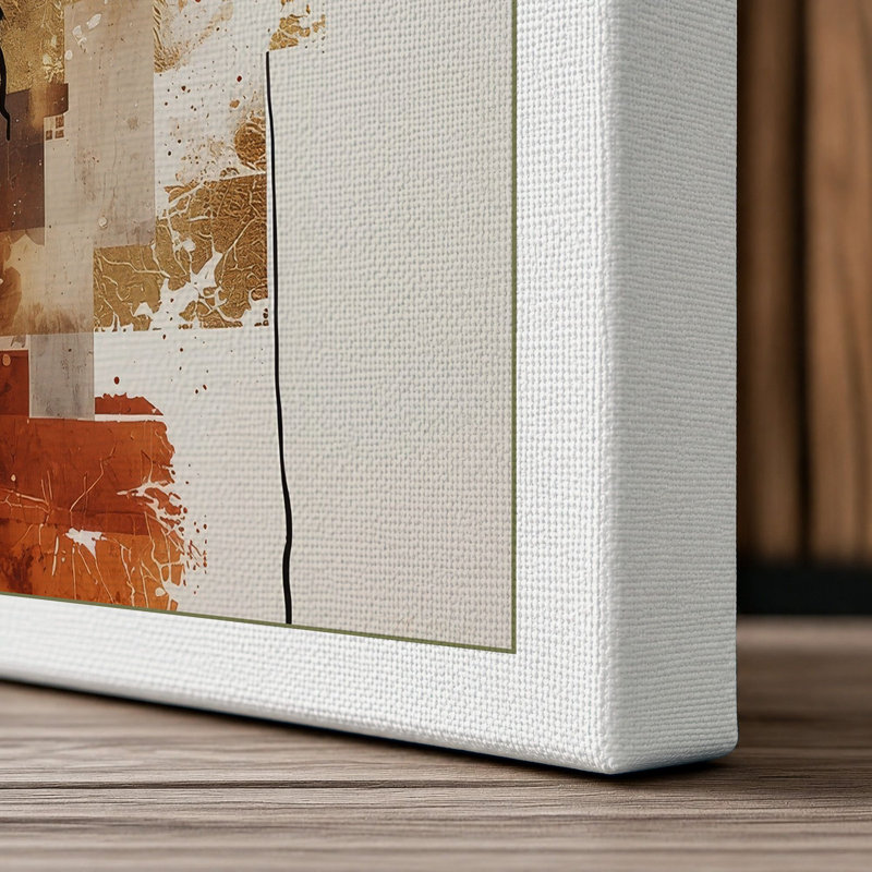 Warm Abstractions Abstract - Wrapped Canvas, 30x20 - 76.2 x 50.8 cm, White Border