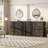 47 in Wide Dressers with 9-Drawer and Floral Handles for Bedroom-83516852