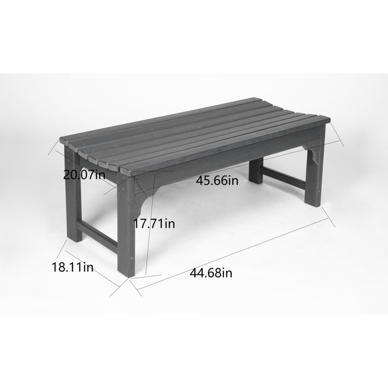 Balcony Bench - 500Lbs Capacity, Protected, Black, Weather Protected For Backyard, Patio, Balcony, Black, Black