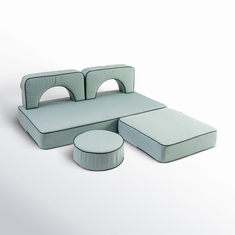 Pile d'oreiller modulaire Delvina, Vert