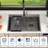 33" L x 22" W Drop-In Kitchen Sink 50/50 Double Bowl Stainless Steel Sink with Sink Bottom Grids