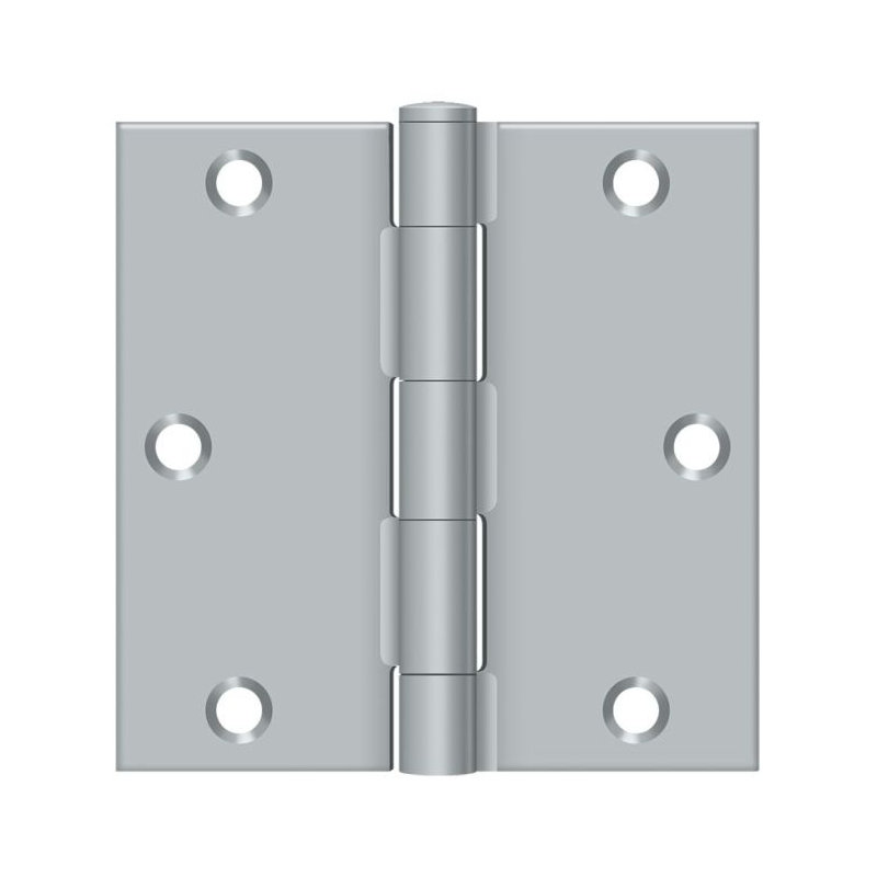 Steel Hinge, Brushed Chrome