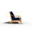Odyn 3-Person Teak Outdoor Sofa with Sunbrella Antique Beige Cushion-1795601626