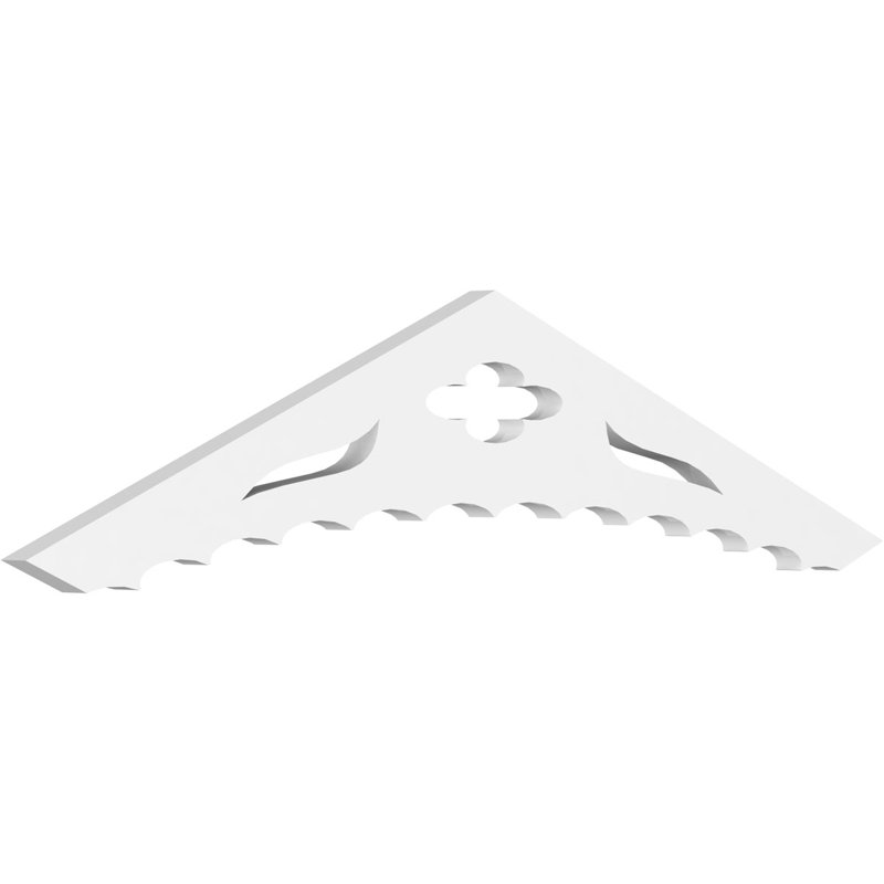 Pignon en PVC de qualité architecturale Wellington, H 7,5 po x l 36 po x P 1 po, 5 / 12