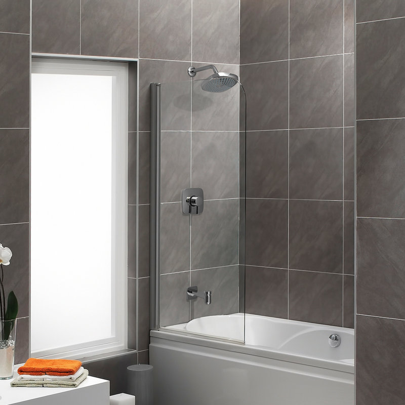 Robinet de baignoire et douche à pression équilibrée avec soupape grossière Croma Select E, Chrome