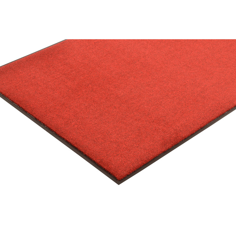 Tapis d'entrée antidérapant Candance, Rouge / Noir, 4 pi x 8 pi