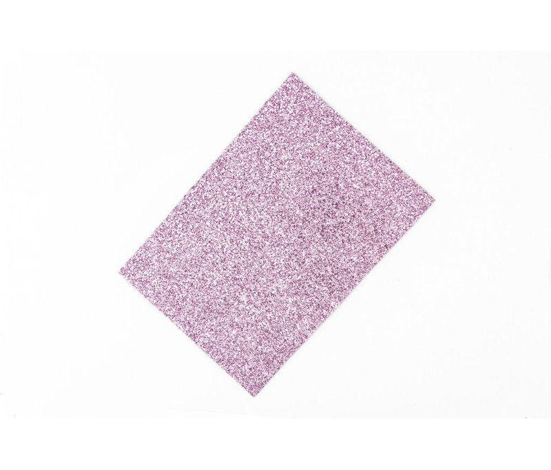 Lilas - Échantillon de papier peint scintillant véritable (format A6)