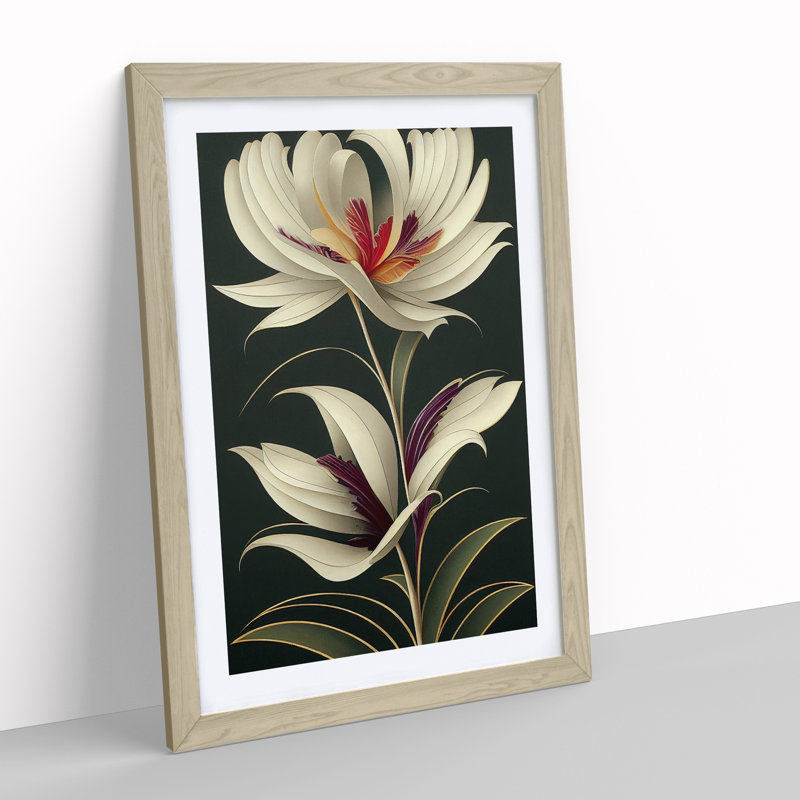 The Cosmopolitan Flower - Framed Print, 34cm H x 25cm W x 2cm D, Oak Framed