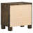 Rustic Golden Brown 2-Drawer Nightstand