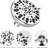7-Setting Showerhead System - Stainless Steel Slide Bar, Dual Head, Wall Mounted, Finish, 1.8 Gpm Flow Rate Bar Rain Shower Head Spa With 5-Inch Abs Finish-126353114