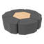 Ensemble de repose-pieds hexagonal avec siège à pétales Pro Series, 7 pièces-109718614-128794779