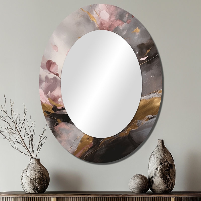 Miroir mural rose, 40 po x 30 po