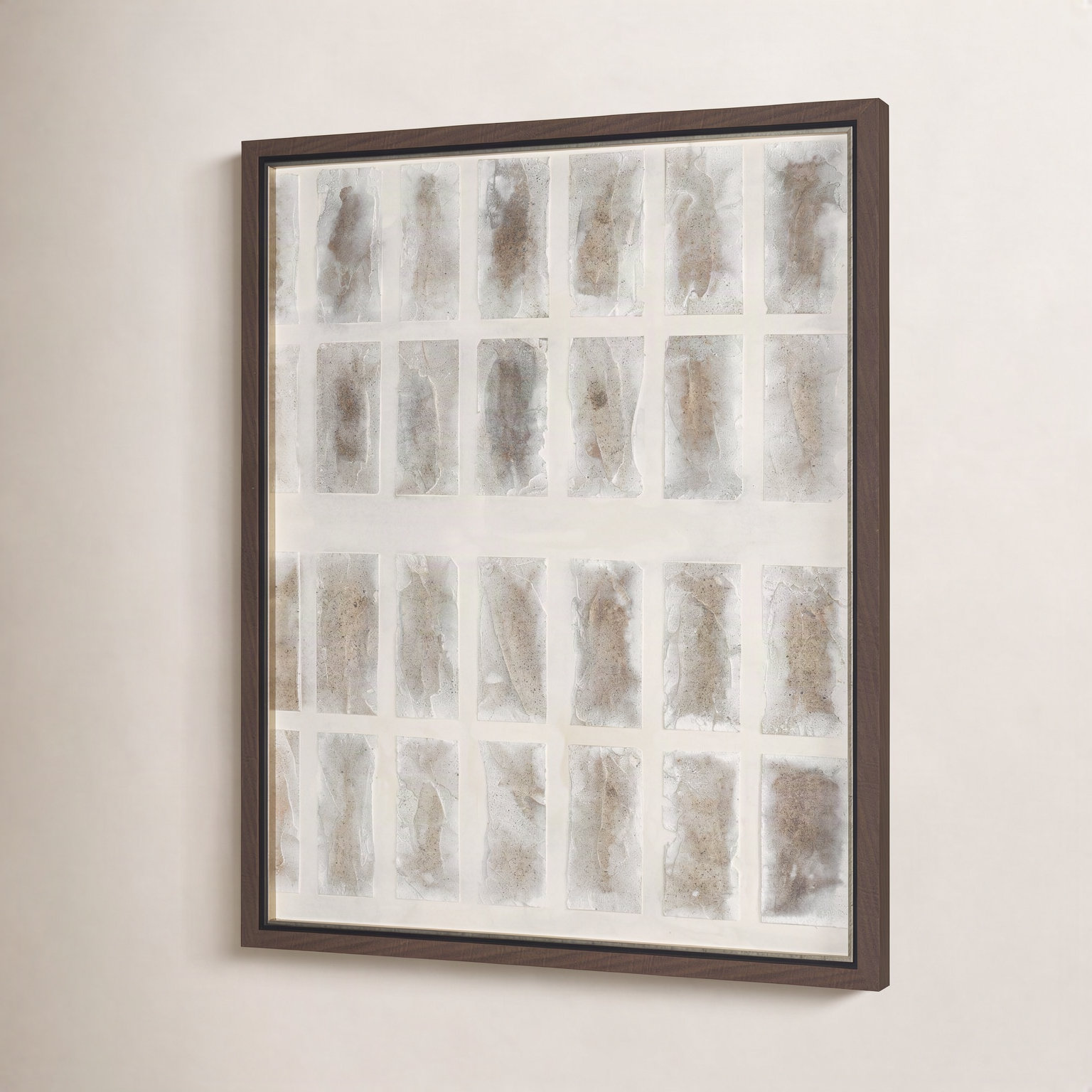 Cade "Sand and Structure II" Painting, Sand & Structure II V2, Dark Brown