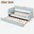 Upholstered Daybed With Trundle And Wood Slat-154159957