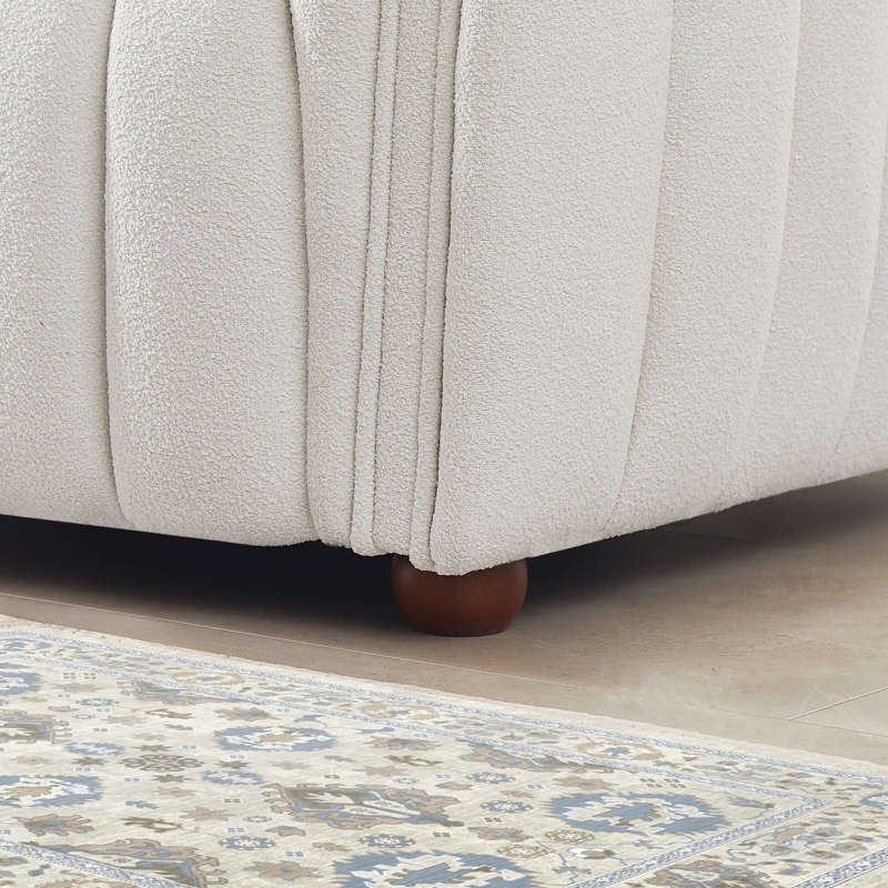 Canapé-lit beige d'avril Mid-Century